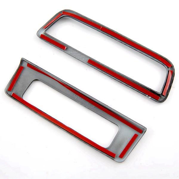 2-Piece Carbon Fiber Grain ABS Headlight Switch Cover for Car Interior. none