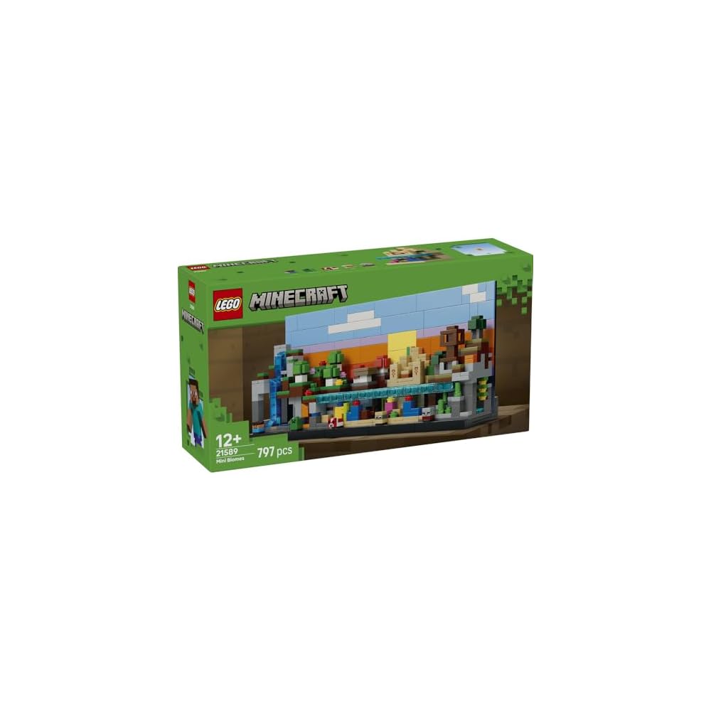 LEGO Minecraft Mini Biome Building Set 21589 for Kids Age 12+ - Creative Toy for Boys and Girls