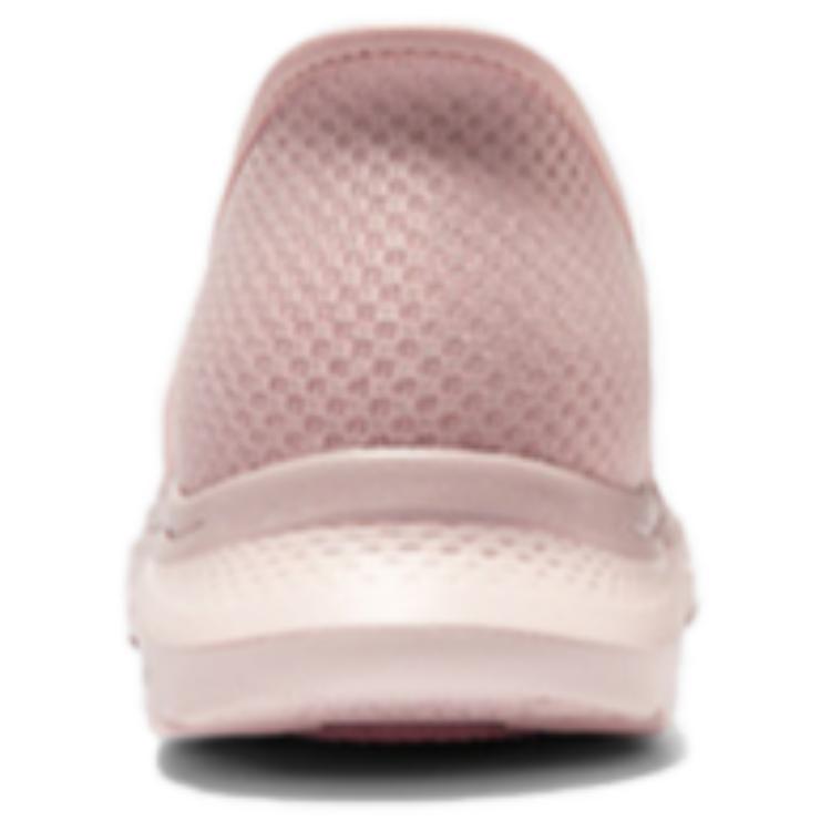 Skechers Go Walk Slip-On Soft Sole Lightweight Shock Absorbing Breathable Wrap Low-Top Casual Shoes Women Sneaker Light-Pink 125252-LTPK