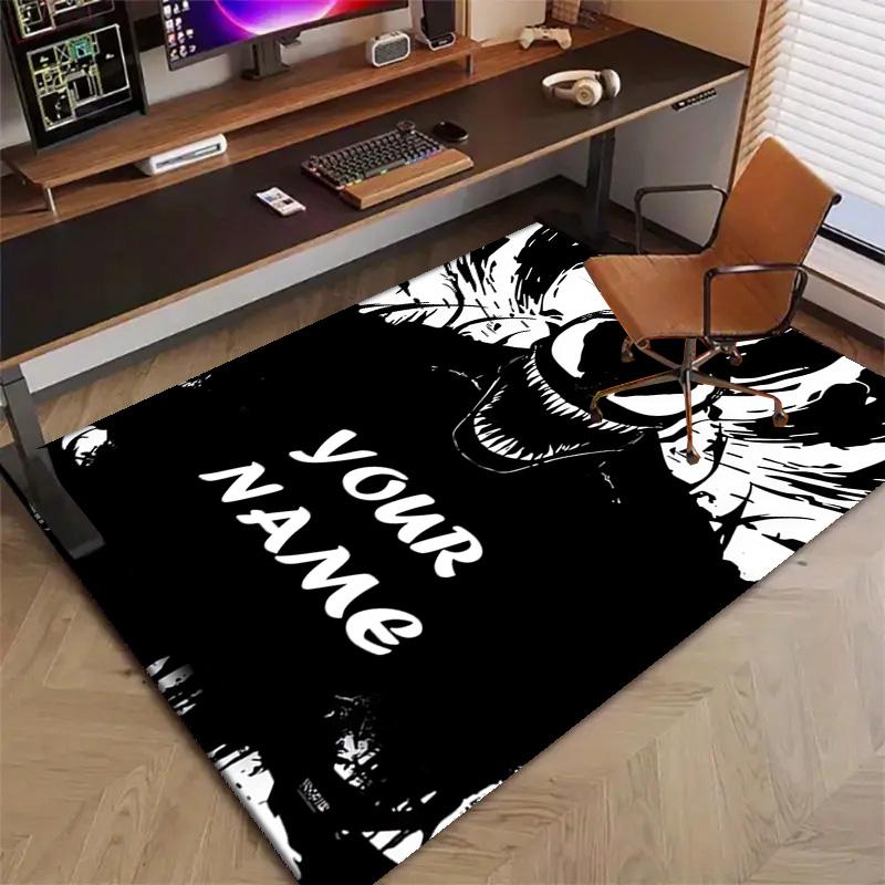 Custom Venom Mat Personalized Name, Polyester Washable Indoor Entryway Rug, Gift for Christmas, Easter, Thanksgiving Day