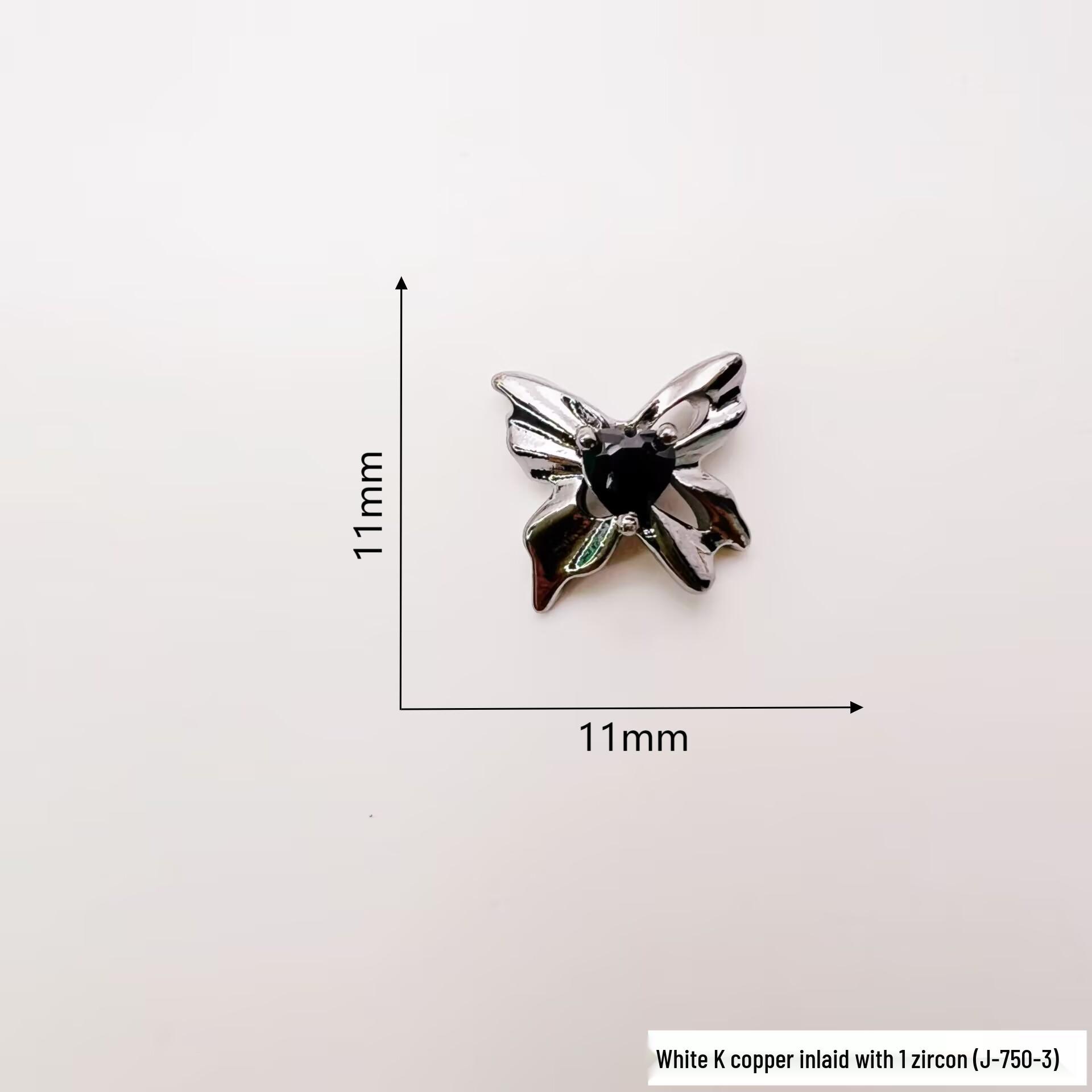 Zirconia Butterfly Nail Art 3D Luxury Ornaments