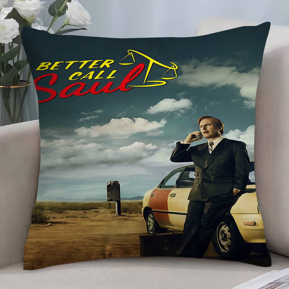 Classic Movie Tv Better Call Saul Decorative Room Aesthetics Pillow Case Home Decor Bedroom Sofa Bed Couch Pillow Cover 45X45