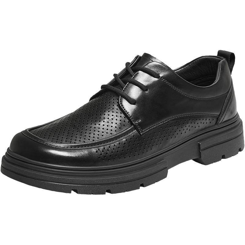 TATA Men s Perforated Leather Business Casual Shoes 44