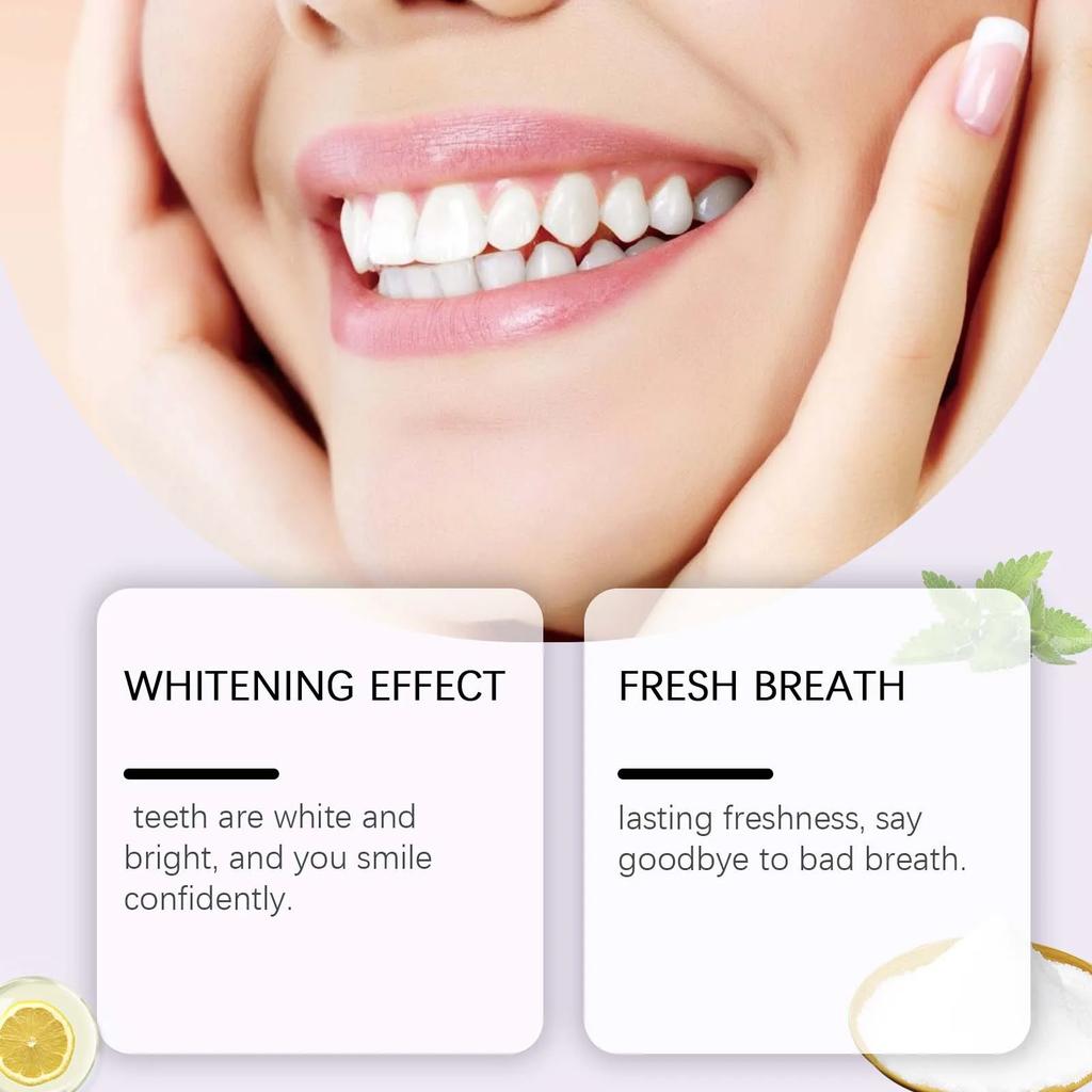 Whitening Toothpaste Tablets Brightening Teeth Cleaning Remove Plaque Stain Fresh Breath Oral Hygiene Care Solid Mint Toothpaste