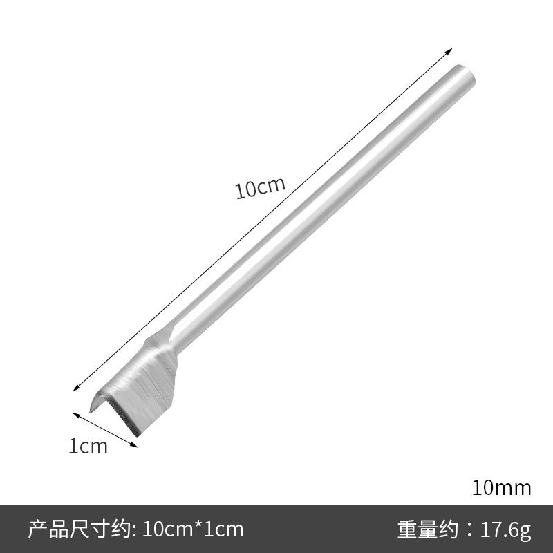 

Silvery V Shape Cutter Punch Leather Craft Tools Half Round Cutter Punch for Strap Belt Wallet Bag Waist Belt Tail Chopping
