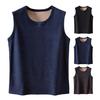 Men Thermal Tank Top Warm Fleece Lined Undershirt Sleeveless Crew Neck Base Layer Shirt Thickened Vest for Autumn And Winter