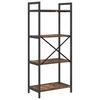 Bookshelf Smoked Oak 56 x 34 x 133.5 cm Wood Based Material
