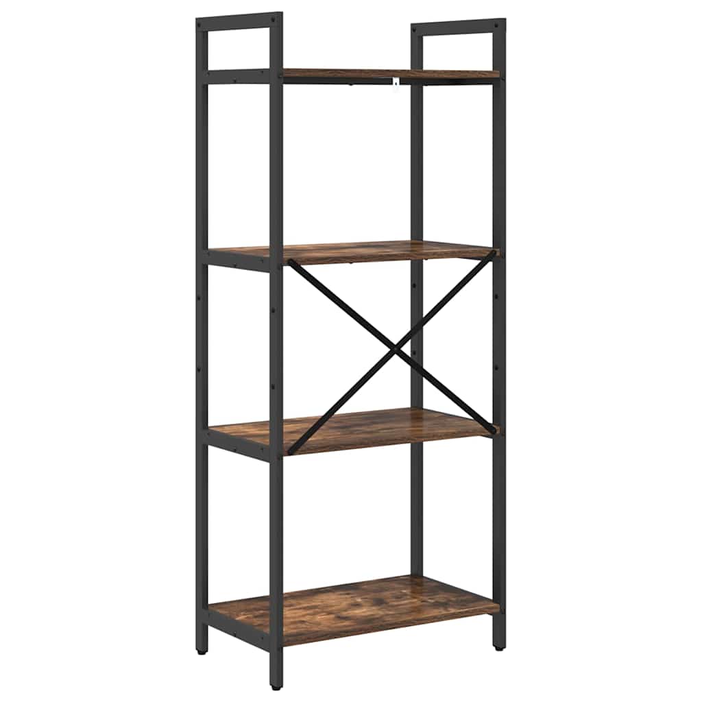 Bookshelf Smoked Oak 56 x 34 x 133.5 cm Wood Based Material
