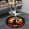 1pc Halloween Cat Office Round Area Rug, Under Office Chairs Bedroom Living Room Home Decor, Room Deco, Available In Various Sizes