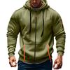 Übergroßer Reißverschluss Hoodie Herren Hoodies für Herren Herren Hoodie mit durchgehendem Reißverschluss und verstellbarem Kordelzug Hoodies für Herren
