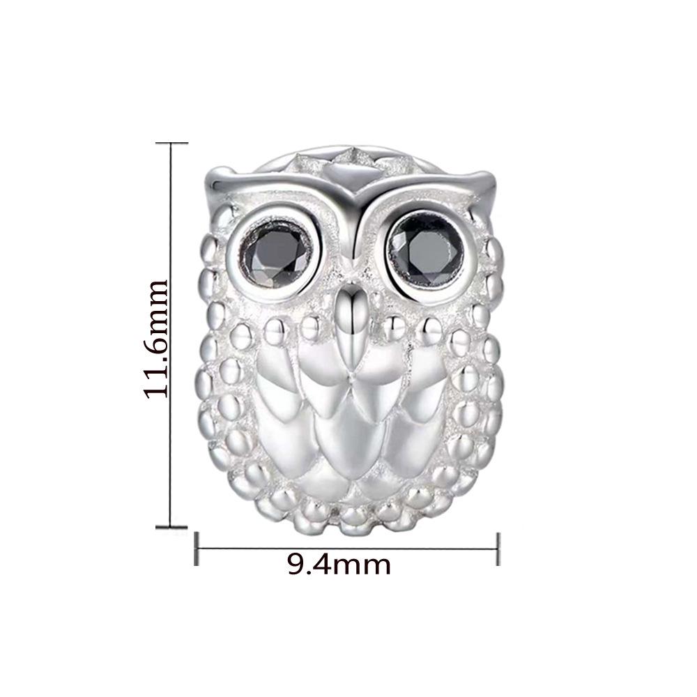 Eco-friendly Sterling Silver & Copper Charm Bracelet with Sausage Dog, Hamster, and Owl Pendants Eco-friendly Silver-plated Copper