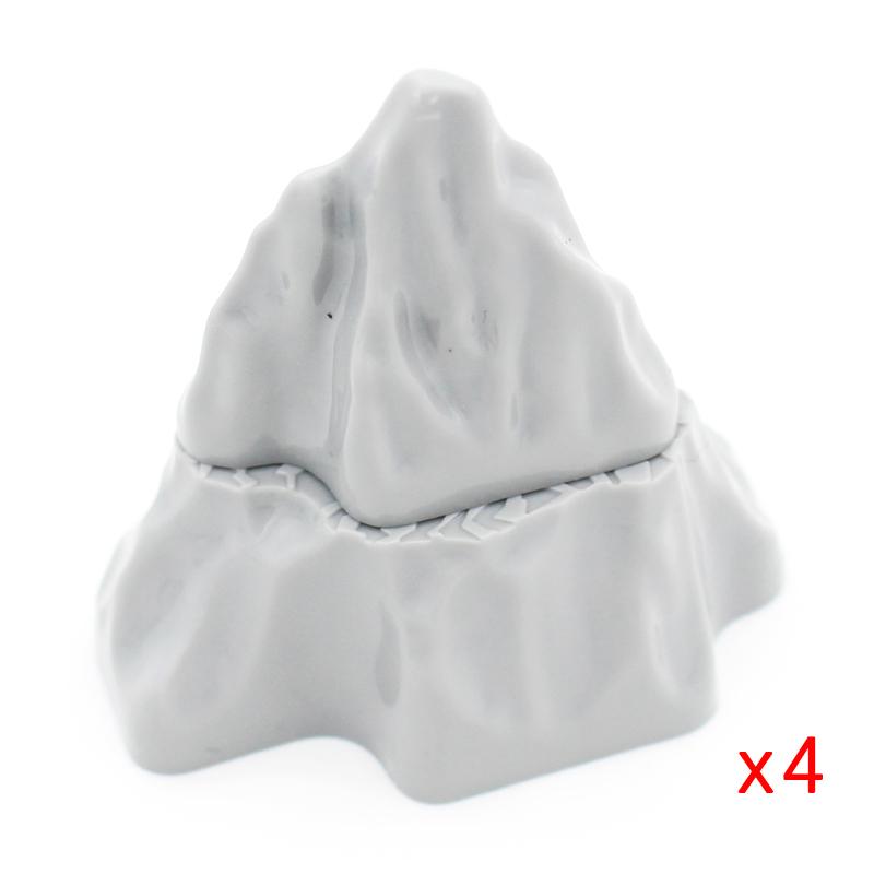 Kit de construction de panneau rocheux MOC: Briques de Pierre Créatives Montagne & Colline pour Rocaille de Jardin DIY ou Décor de Rue Urbaine