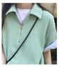 Elegant Summer Waffle Knit Polo Collar Dress - Age-Reducing, Solid Color Short Skirt for Women (2026)