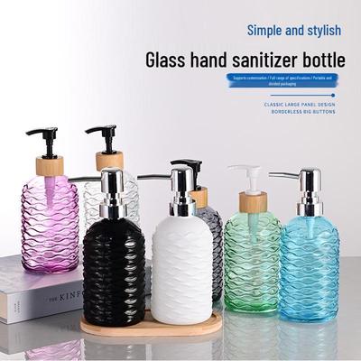 Hot Sale 400ml Glass Hand Sanitizer & Shower Gel Pump Bottle