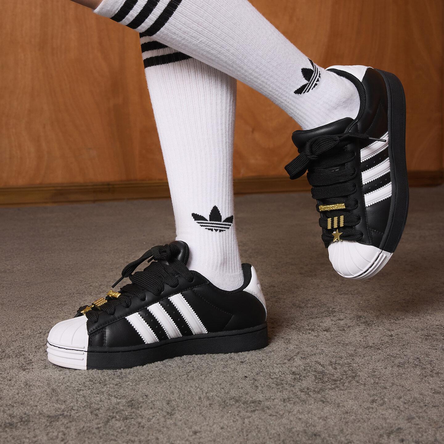 Adidas Originals Superstar 2 Skateboard Shoes Unisex Black 40.5