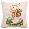 Pillowcase Easter Pillowcase Cartoon Truck Garland Rabbit Egg Animal Plaid