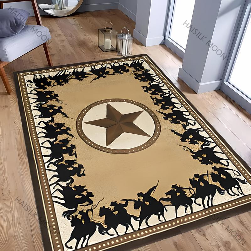 3D Vintage Pentagram Printed Mat Washable Carpet for Room Easy To Clean Rug for Sofa Livingroom Modern Home Decor Wonderful Gift