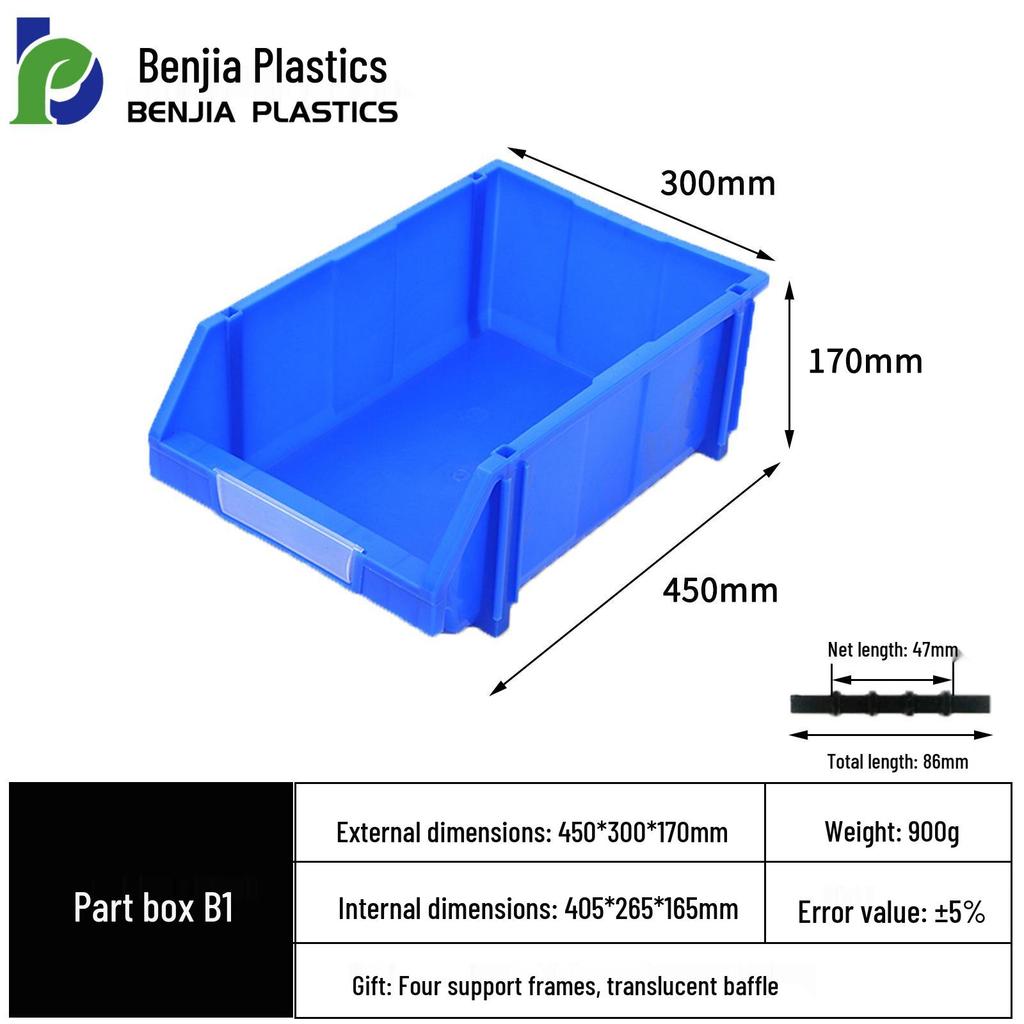 Large Wall-Mounted Plastic Screw Organizer with Compartments