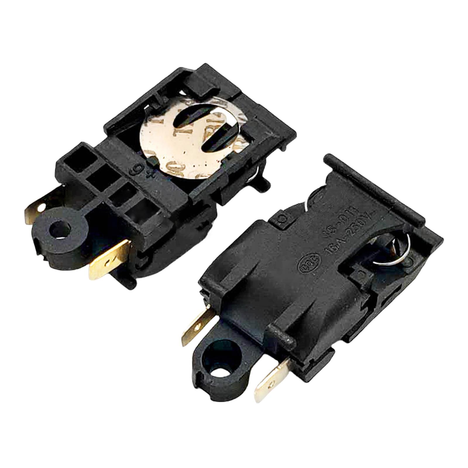 

2 шт. Термостат для электрического чайника, переключатели 13A/16A 250V ABS, автоматическое отключение для безопасности и эффективности кухни 16