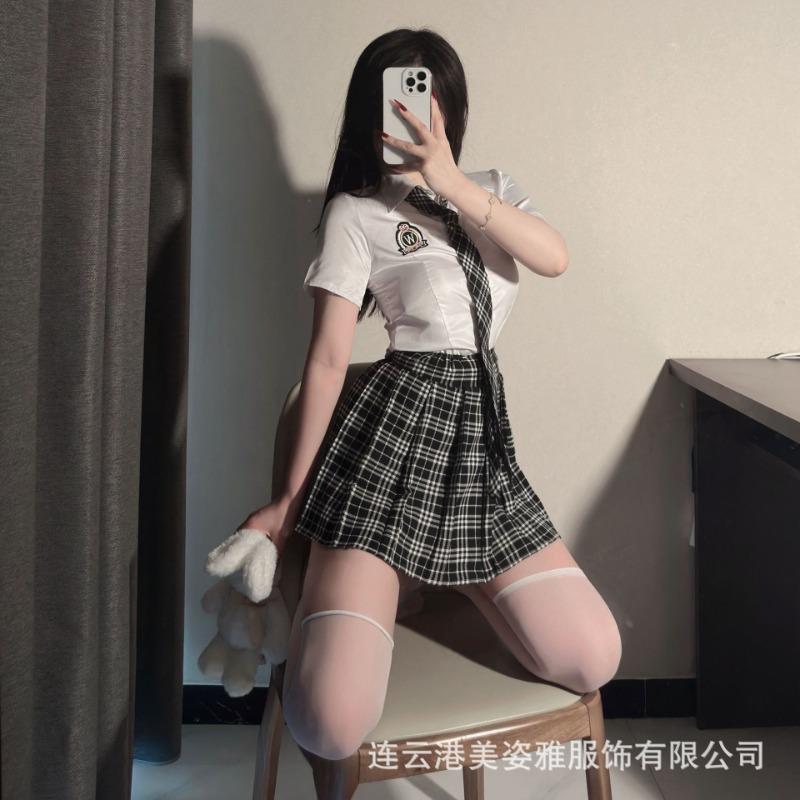 Sexy college J uniform pure desire pure erotic lingerie os sexy flirting sweet erotic lingerie cute woman