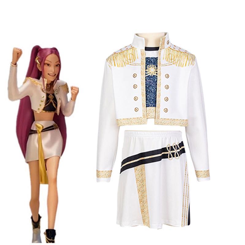 K Pop Sängerin Huntri/x Cosplay Kostüm für Mädchen Rumi Mira Zoey Cosplay Outfits Rollenspiel Halloween Anzug Performance Uniform