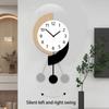 Creative Art Swinging Wall Clock Home Decoration Modern Style Silent Clock Living Room Bedroom Kitchen Decoration