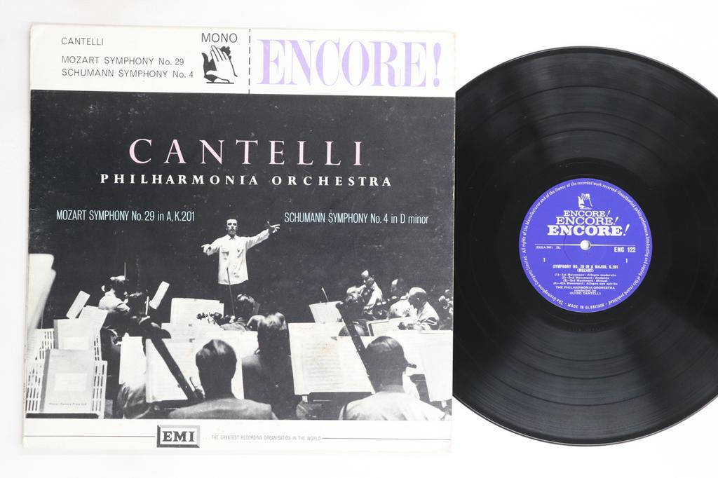 LP Record GUIDO CANTELLI, PHILHARMONIA ORCHES - Mozart Symphony No29 In A Major / S ENC122 EMI 1961 UK Classical Used