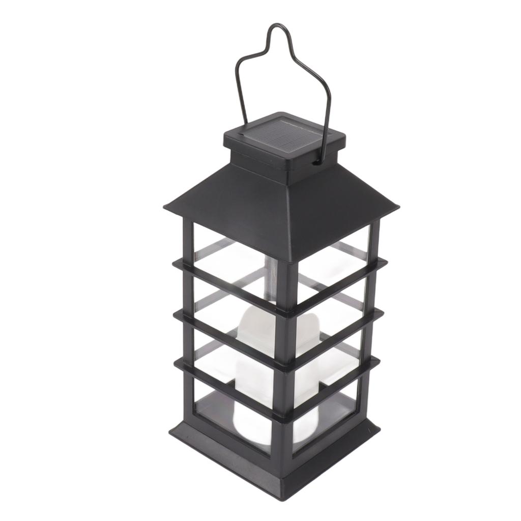 2Pcs Solar Hanging Lantern Candle Design LED Solar Outdoor Light Decor for Pathway Yard Lawn
