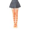 Oberschenkelhohe Socken für Damen Mädchen Lange Kniestrümpfe Bunte Streifensocken Über das Knie Strumpfwaren Socke Polyester Strumpf
