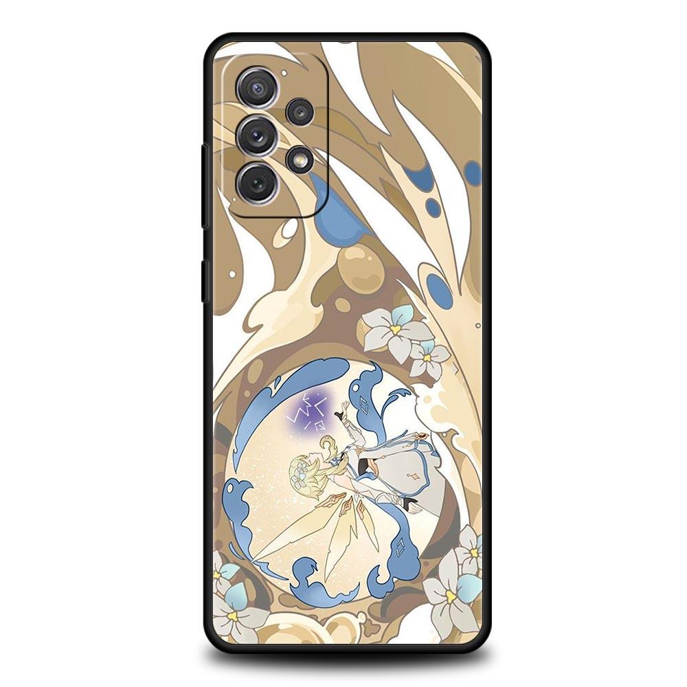 

Genshin Impact Cartoon Logo Phone Case For Samsung A13 A51 A71 A41 A31 A21S A11 A03S A12 A32 A52 A22 A23 A33 A53 A73 5G Cover Samsung A03S