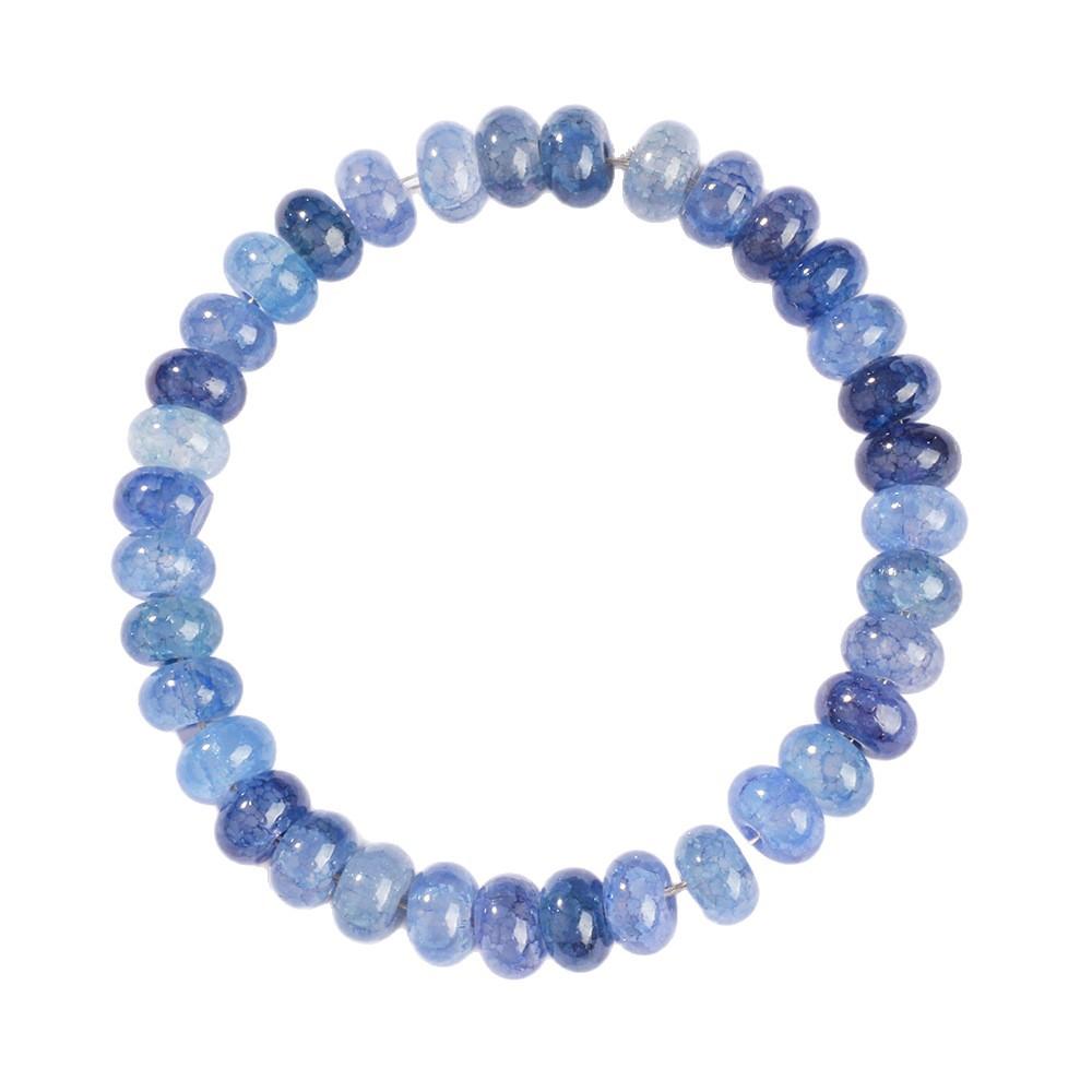 Festive Gifts Blue Kyanite Abacus Beaded Bracelet Calming Fashion Jewelry For Men And Women Daily Wear Simple Versatile Accessory