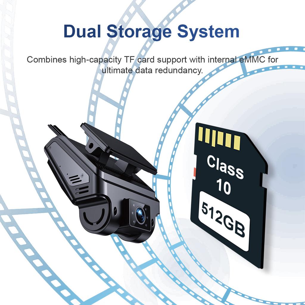Remote Control Video Recording Live Tracking 4G Sim IOT Card Car Truck DVR Camera 2K Dash Cam for 24h Park Monitoring