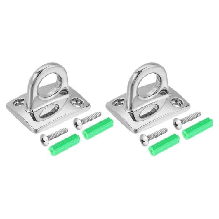 

2Pcs Large Loop Metal Hook Wall Hooks for Queues Line and Crowd Control Solution Decorative Zinc Alloy Hangers срібний