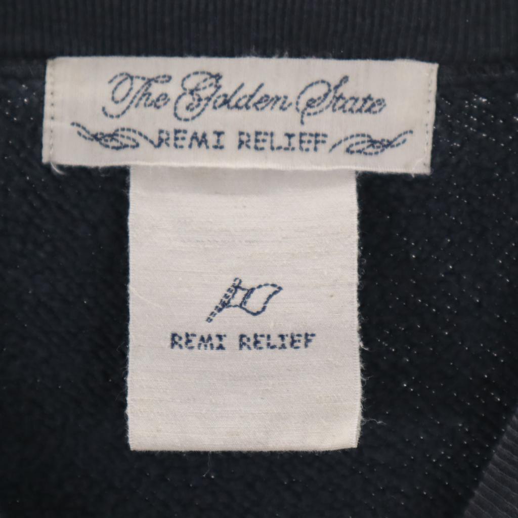 REMI RELIEF made in Japan Long sleeve sweat trainer F gray Men's Used