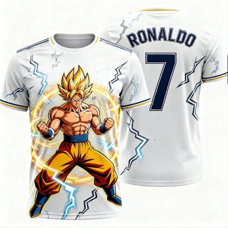 2026 Summer Fashion New Dragon Ball Sun Wukong 3D Printed Fast Drying Breathable Men's Casual Sports