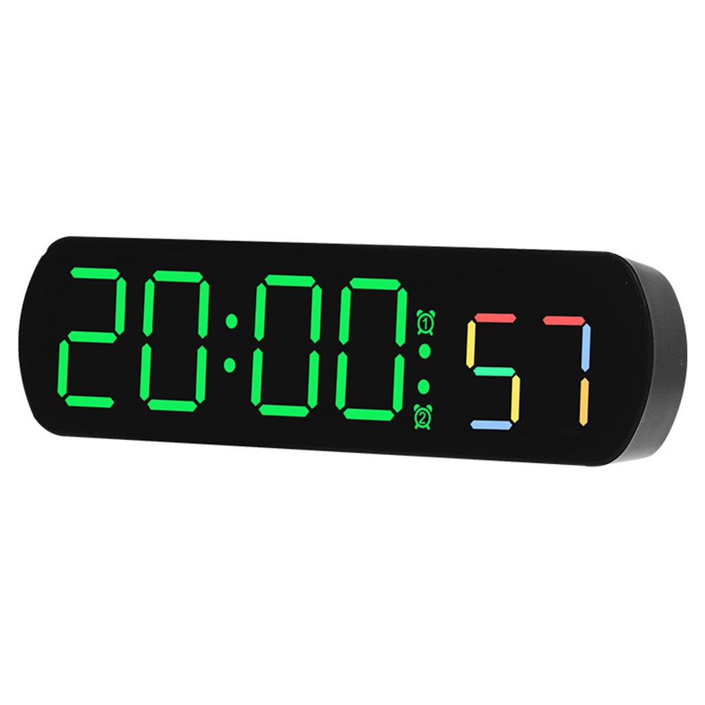 Datum, digitale Uhr, Materialtemperaturanzeige, hochauflösendes LED-Display, Anzeige in vier Farben, weiße Uhr mit blauem Licht