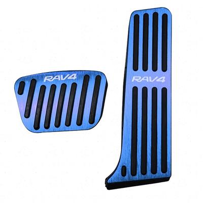 BOYOUS with 2022 and Later Toyota RAV4 XA50 Series 2021 Aluminum Pedal Brake and Accelerator Covers No Drilling and Set Includes Japanese Instructions