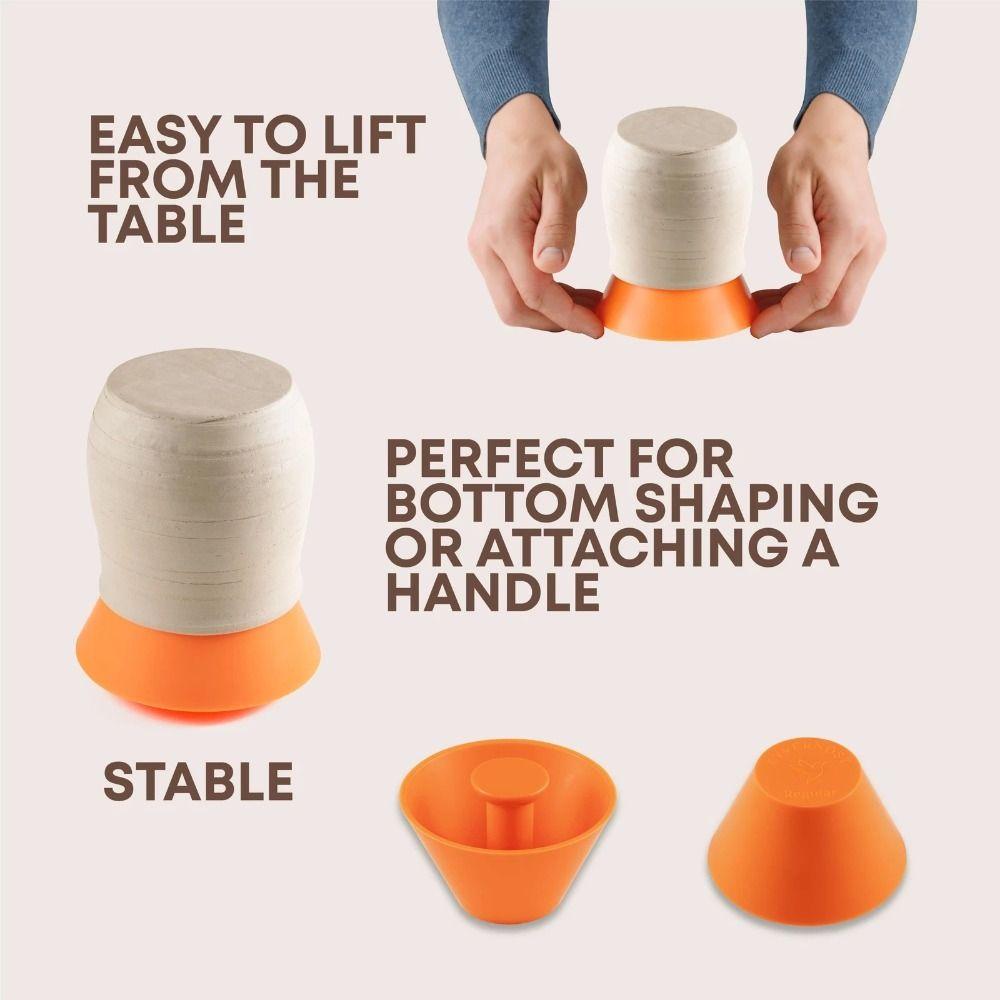 Printed Rim Cone Pottery Rim Cone Shaper Multiple Size Clay Beveling Tool Creative Pottery Making