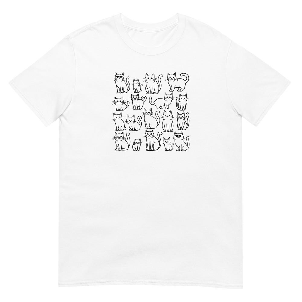 Cat Tshirt Funny Tee Cats Lover Pet TShirt Unisex Design Unisex T-Shirt XXL
