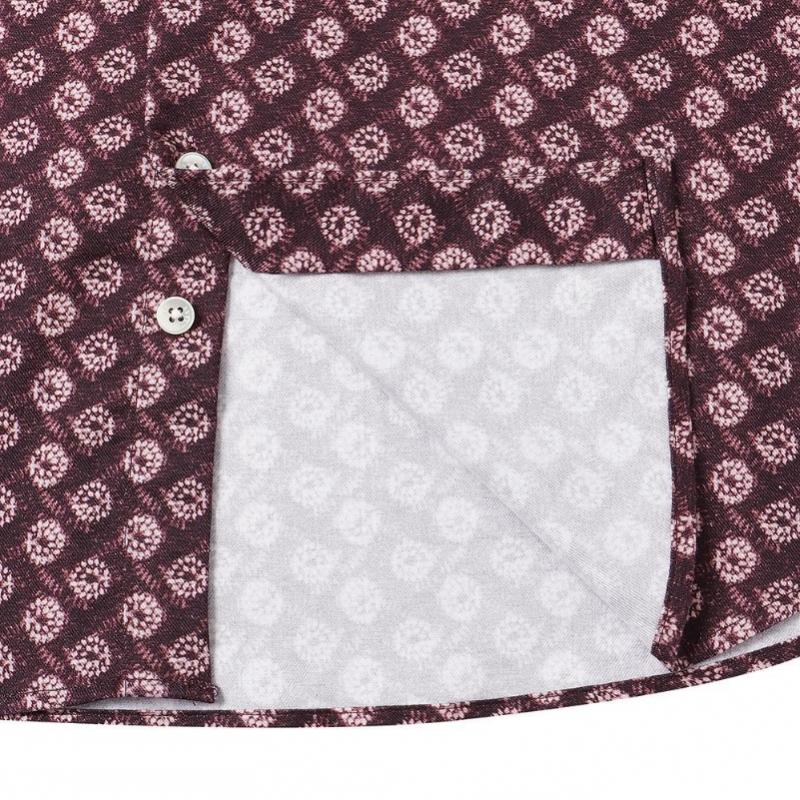 Daks Cotton Blend Flower Print Regular Fit Casual Shirt Dma1shcl131w1