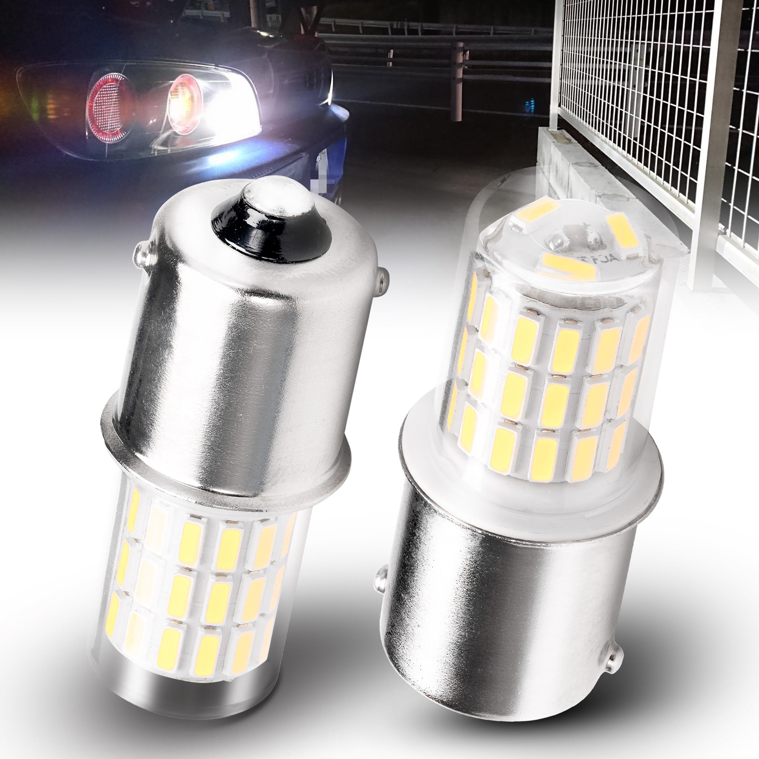 

S25 LED Одинарный Задний Фонарь LED Белый 6000K Сверхяркий G18 BA15S P21W S25 2 items белый