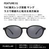 PUKCLAR Polarized Sunglasses Trendy and Stylish UV400 TAC Lightweight TR90 for and Warp Designed for Japanese Body [PUKCLAR] Men's - Design, Lens,