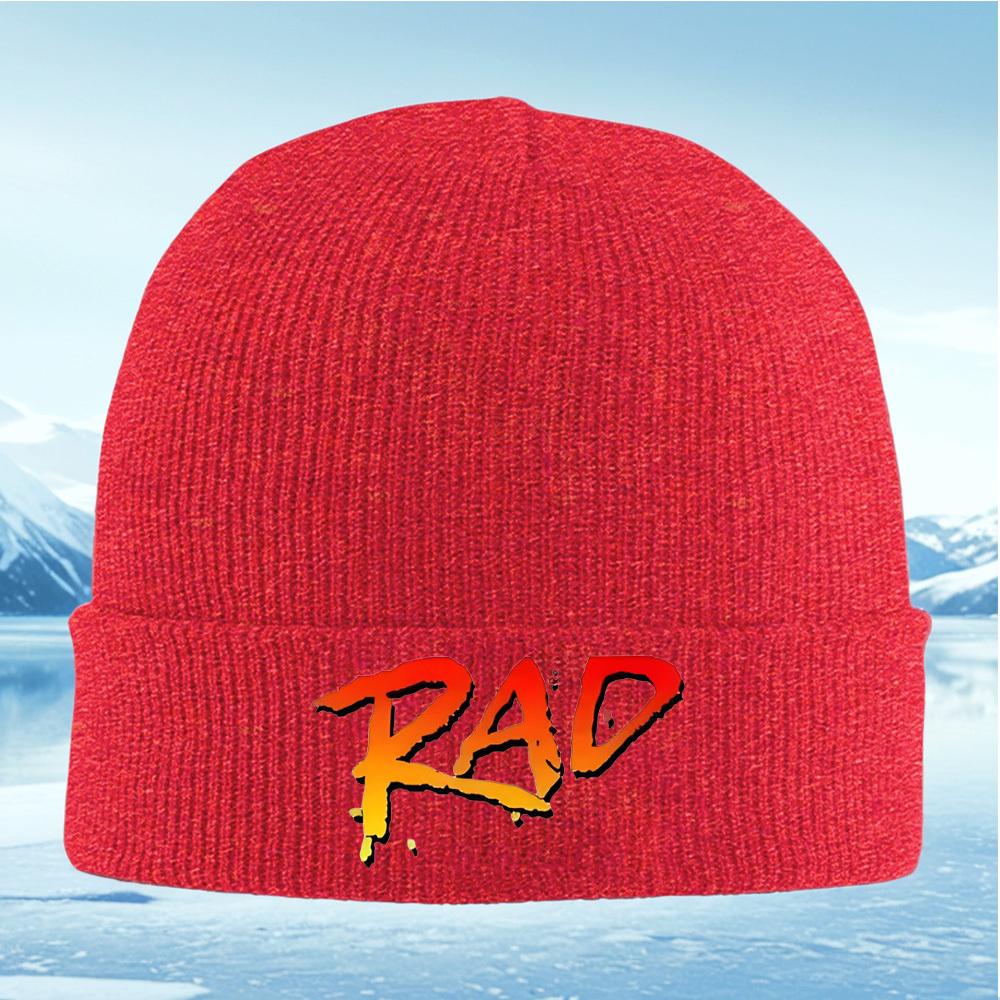 

Rad Orange Red Gradient Typography Men Women Unisex Knitted Hat Beanie Pullover Cap Winter Thermal Warm Christmas Outdoor Cyclin