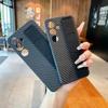 S25 Ultra Wrist Strap Carbon Fiber Phone Case for Samsung Galaxy S25 S24 S23 Ultra Plus 5G Silicone Wristband Protective Cover