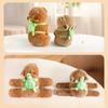 Green Little Turtle Backpack ideal for Kapibala Back Decorations Cute Plush Little Turtle Dolls Backpack Doll Dressing Decorations Bag