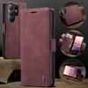 CaseMe für Samsung Galaxy S26 Ultra Hochwertig Retro Luxus Magnetischer Flip PU-Leder Handyhülle S26 Plus S26Ultra Brieftaschenabdeckung