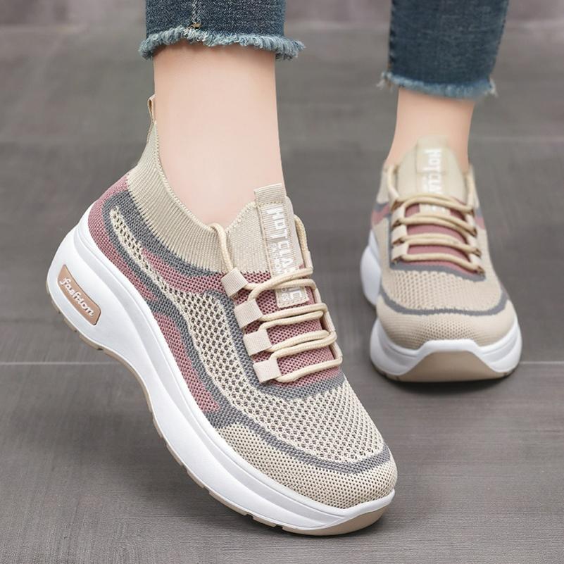 Women's Shoes, Thick-soled Casual Shoes, Platform Shoes, Comfortable and Breathable, Four Seasons Sports Shoes, Fashion All-match Socks and Shoes