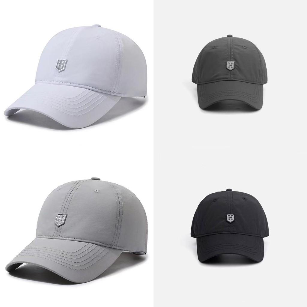 Embroidery Letters H Duck Cap Sports Summer Outdoor Running Breathable Shade