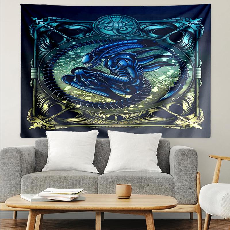 Alien Ornate Frame Quick-Dry Tapestry Hanging for Bedroom,Livingroom, Playroom,Decor Art Room Wall Tapestry Holiday and Birthday Gifts
