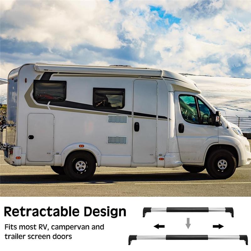 Wohnmobil Fliegengittertür Griff Haltegriff, Verstellbar Von 21-5/8 Bis 28-5/8 Zoll Wohnmobil Fliegengittertür Griff, Wohnmobil Fliegengittertür 2Stk-A87Q